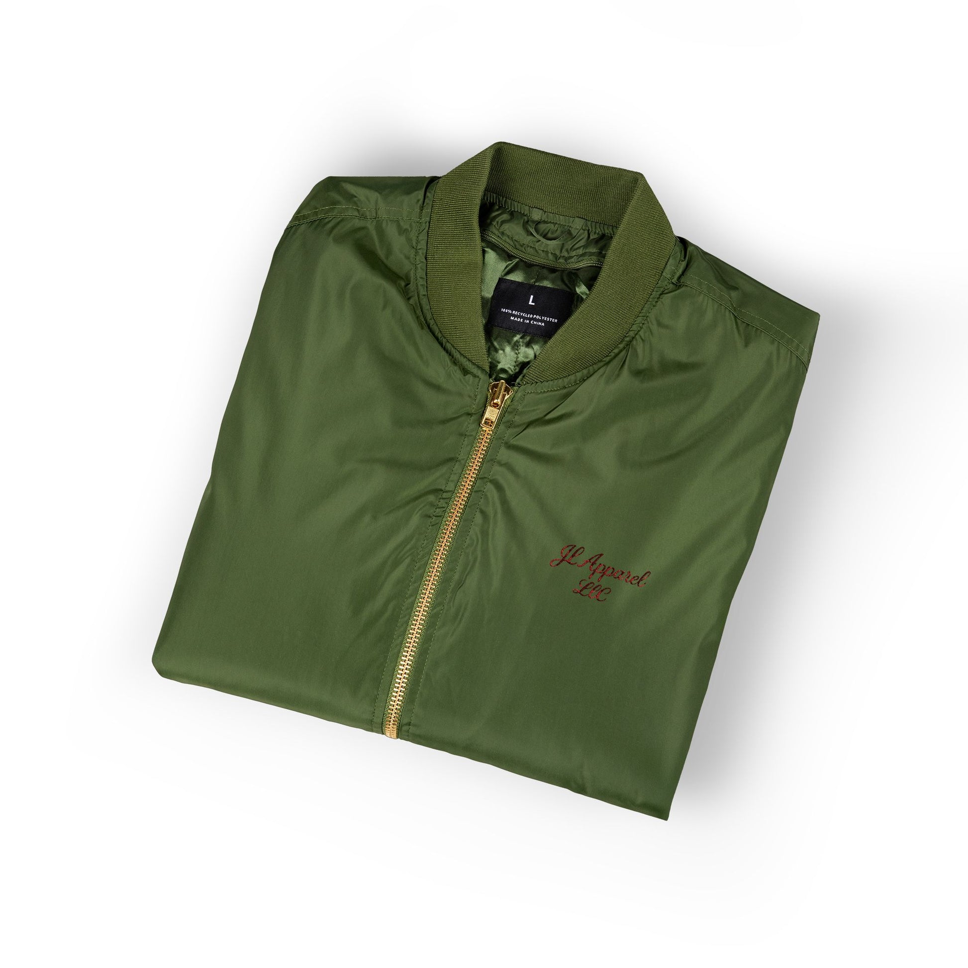 Eco-Friendly Embroidered Bomber Jacket, Sustainable Fashion, Gift for Him/Her, Streetwear Style, Perfect for Recycled Fashion Lovers