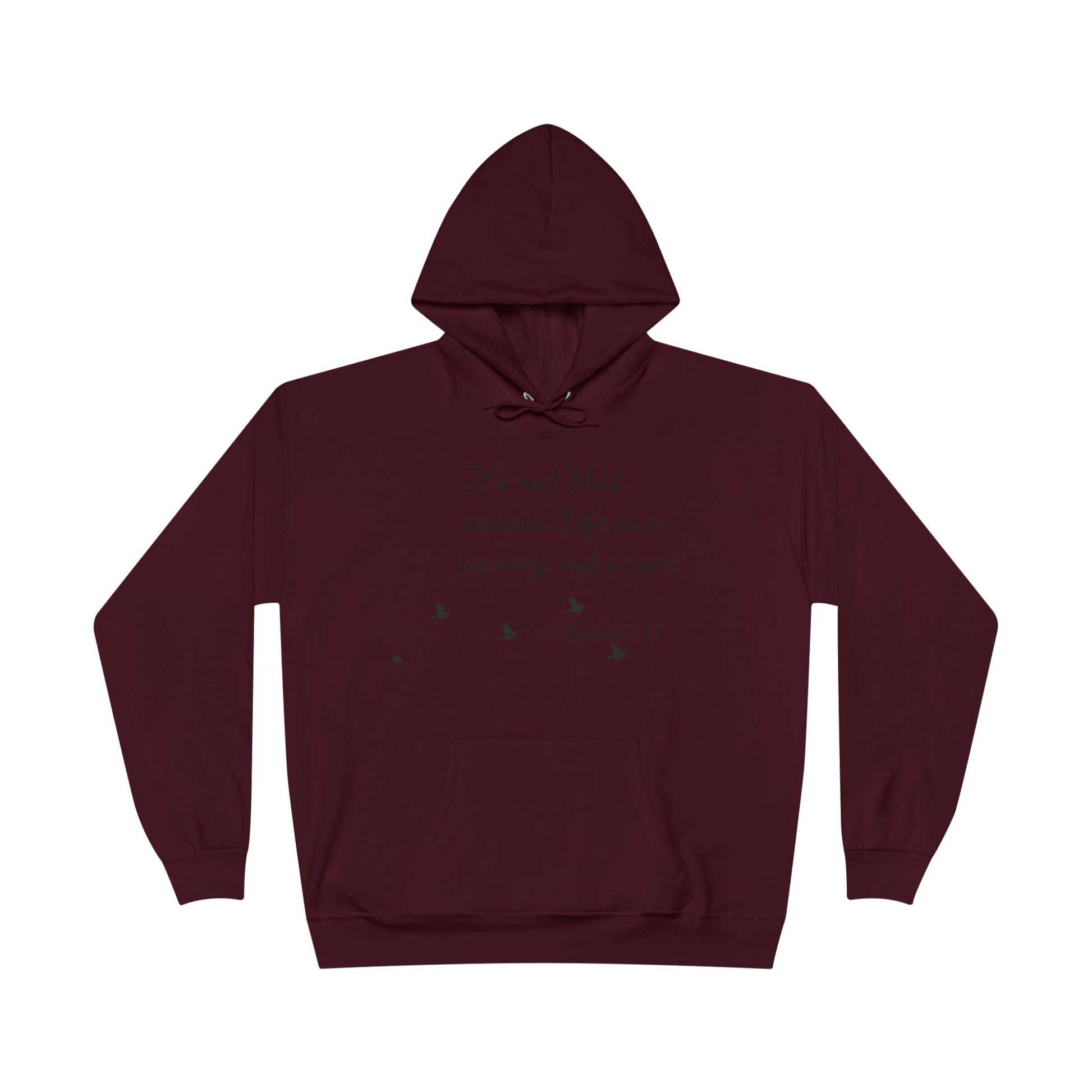 Inspirational Unisex Hoodie, Eco-Friendly Pullover, Cozy Journey Sweatshirt, Perfect Gift for Motivation, Casual Wear