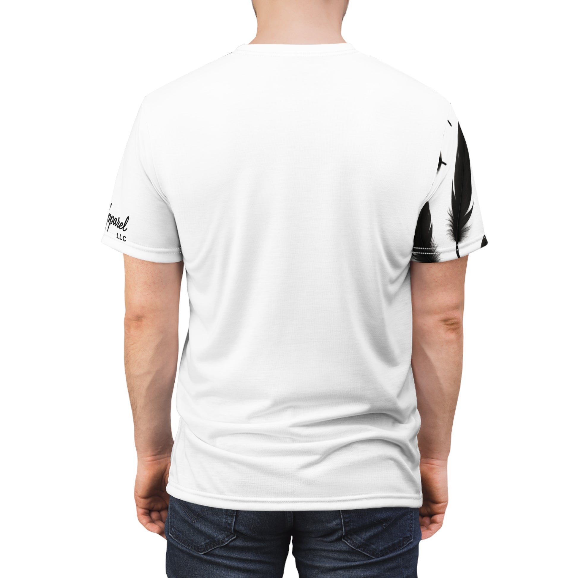 Black Feather Unisex Tee, Boho Style Shirt, Trendy Graphic T-Shirt, Casual Wear, Unique Gift Idea
