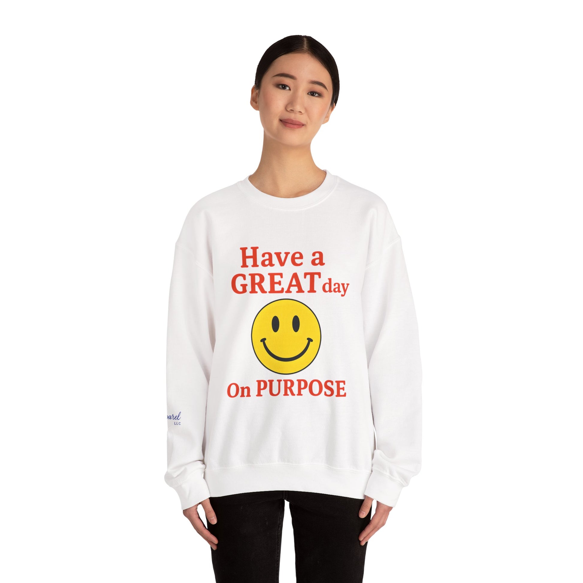 Happy Vibes Crewneck Sweatshirt, Motivational Gift, Feel-Good Fashion, Unisex Pullover, Casual Wear