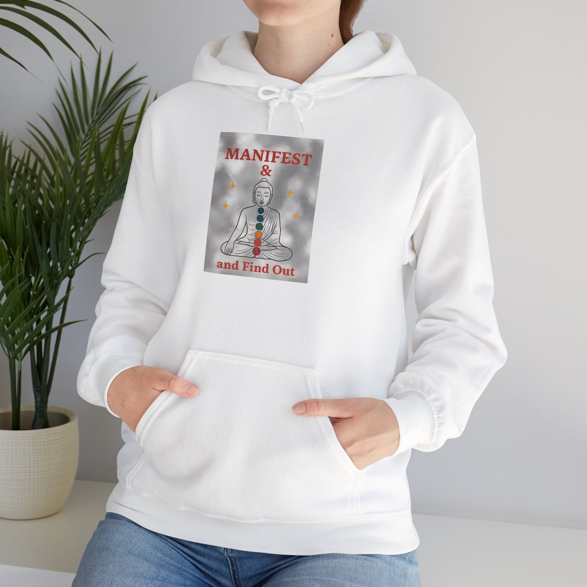 Manifest Your Dreams Hooded Sweatshirt, Cozy Unisex Sweatshirt, Inspirational Gift, Meditation Apparel, Spiritual Hoodies, Fashion for All