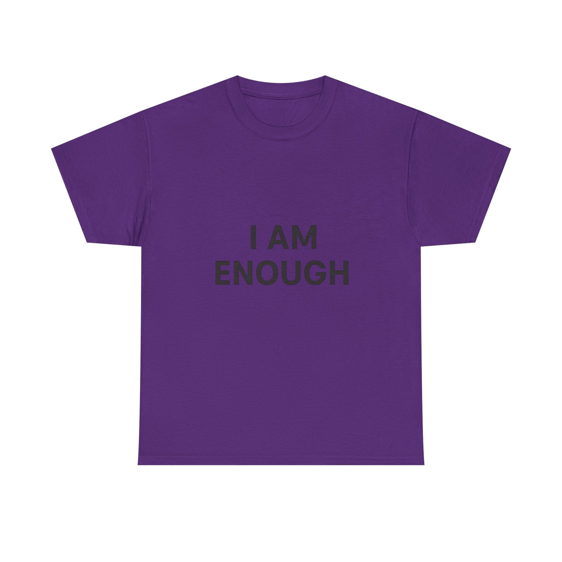 Empowering Unisex Heavy Cotton Tee - I Am Enough, Affirmation Shirt, Motivational T-Shirt, Gift for Self-Love, Casual Everyday Tee