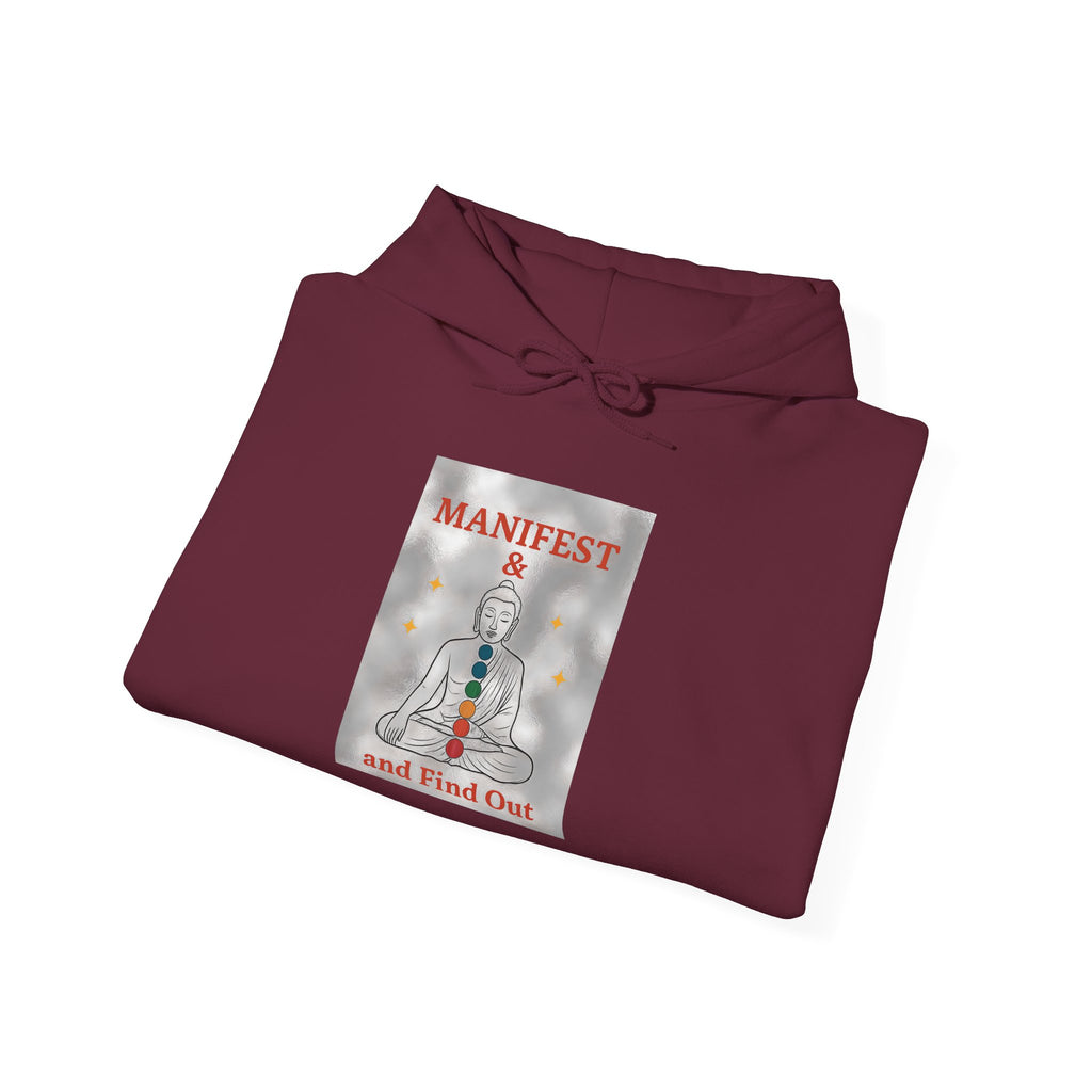 Manifest Your Dreams Hooded Sweatshirt, Cozy Unisex Sweatshirt, Inspirational Gift, Meditation Apparel, Spiritual Hoodies, Fashion for All